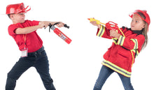 Load image into Gallery viewer, Toy fire extinguishers with Whistles 2 Pack.Shoots Real Water Great for Fireman Toys,Fireman Costume, Bath,Summer, Outdoor and Indoor Play,.